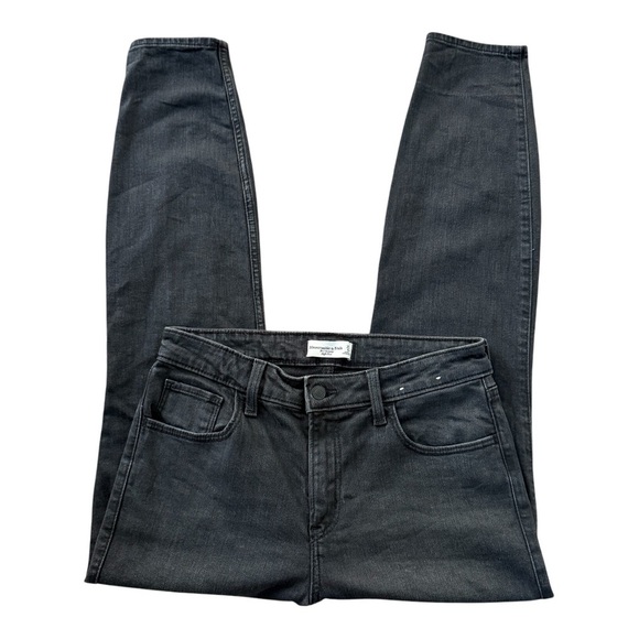 Abercrombie & Fitch The Skinny High Rise Classic Black Women's Jeans Size 28/6 - Picture 4 of 7